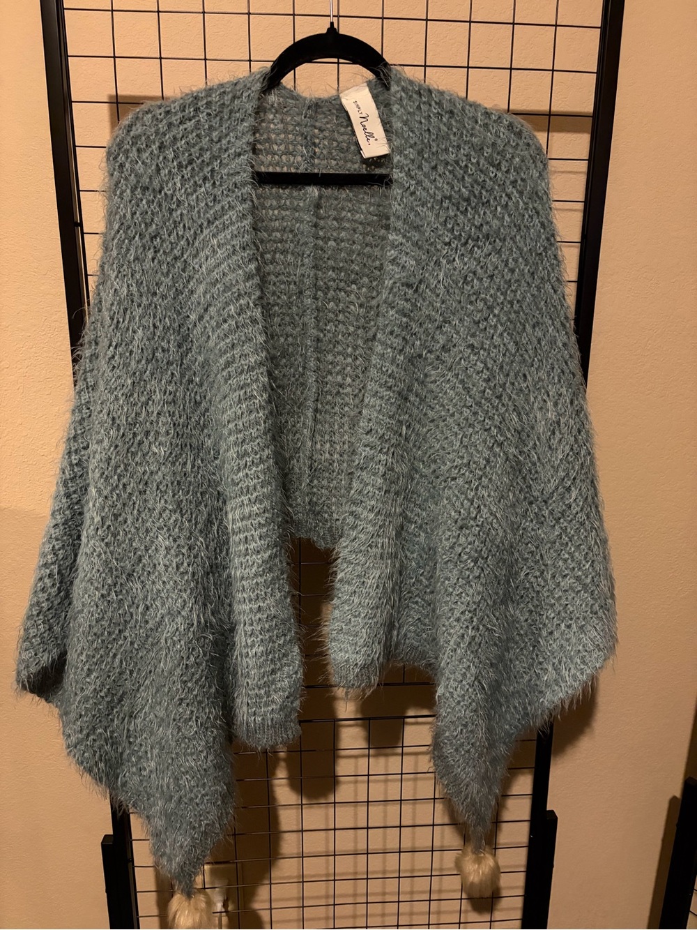 Soft Open-Front Cozy Sweater Cardigan in Light Blue by Simply Noelle